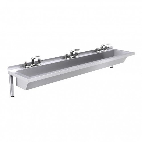 1800mm Wash Trough, Lever Tap Operated 1800mm Wash Trough, Lever Tap Operated